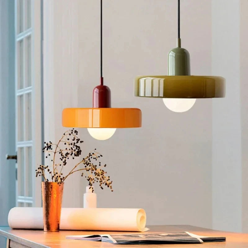 Suspension Bauhaus en Verre – Vallauris