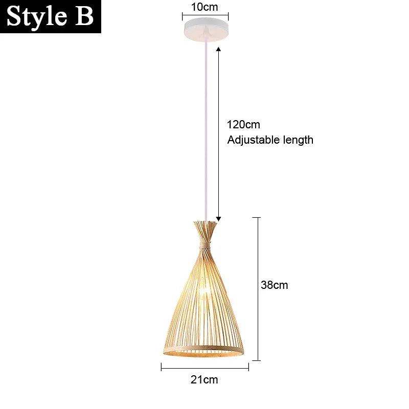 Suspension Colonne en Bambou – Annecy