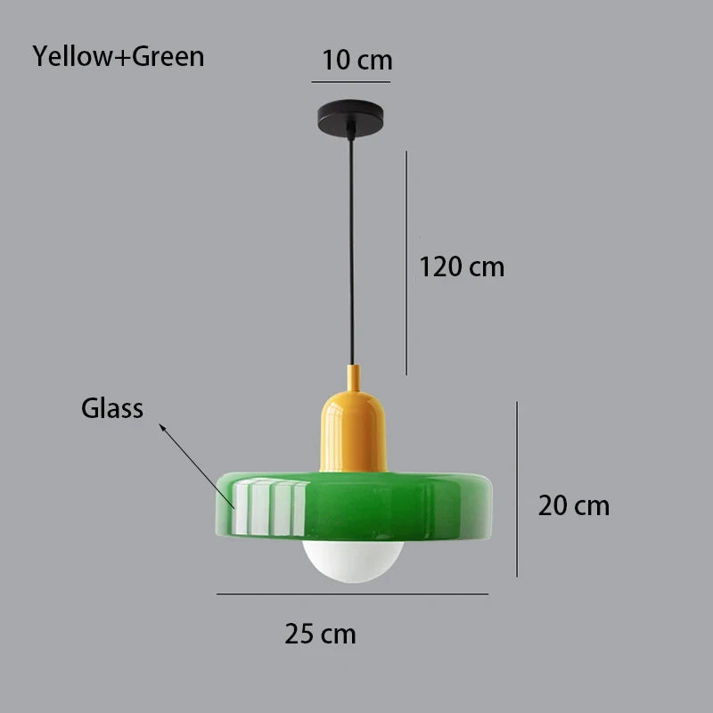Suspension Bauhaus en Verre – Vallauris