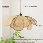 Suspension Fleur en Rotin – Grasse
