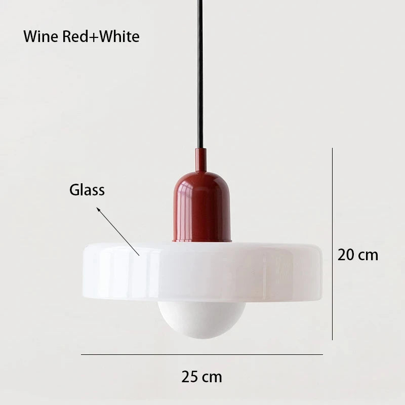 Suspension Bauhaus en Verre – Vallauris