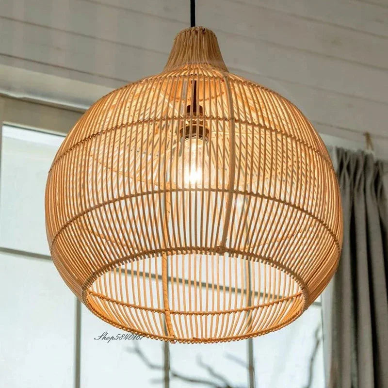 Suspension Rotin Tissé Gourde – Ansouis