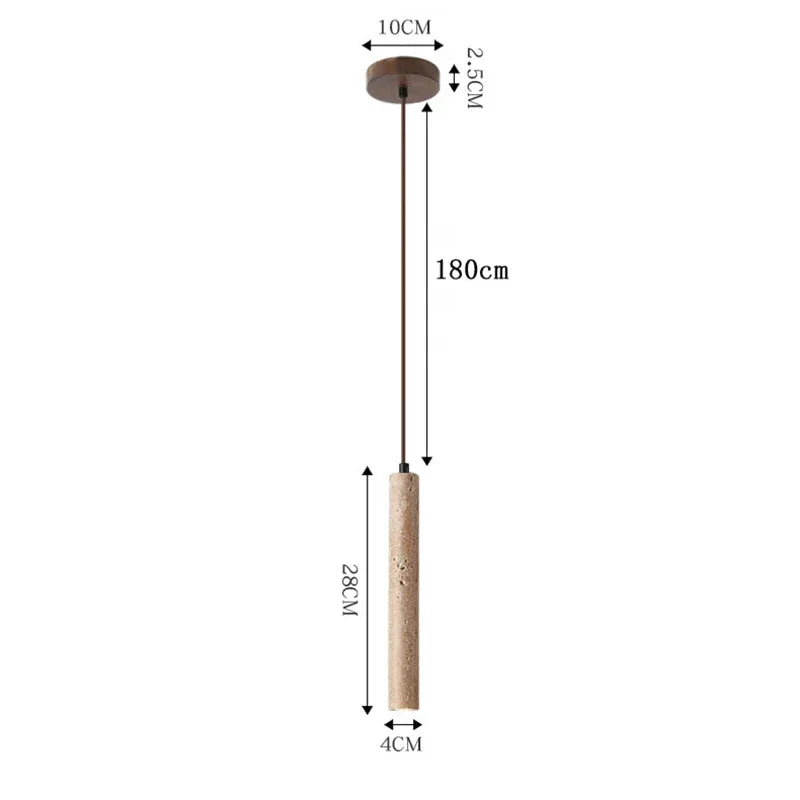 Suspension Tube Travertin – Lourmarin
