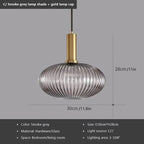 Suspension Verre Strié Vintage – Dieulefit