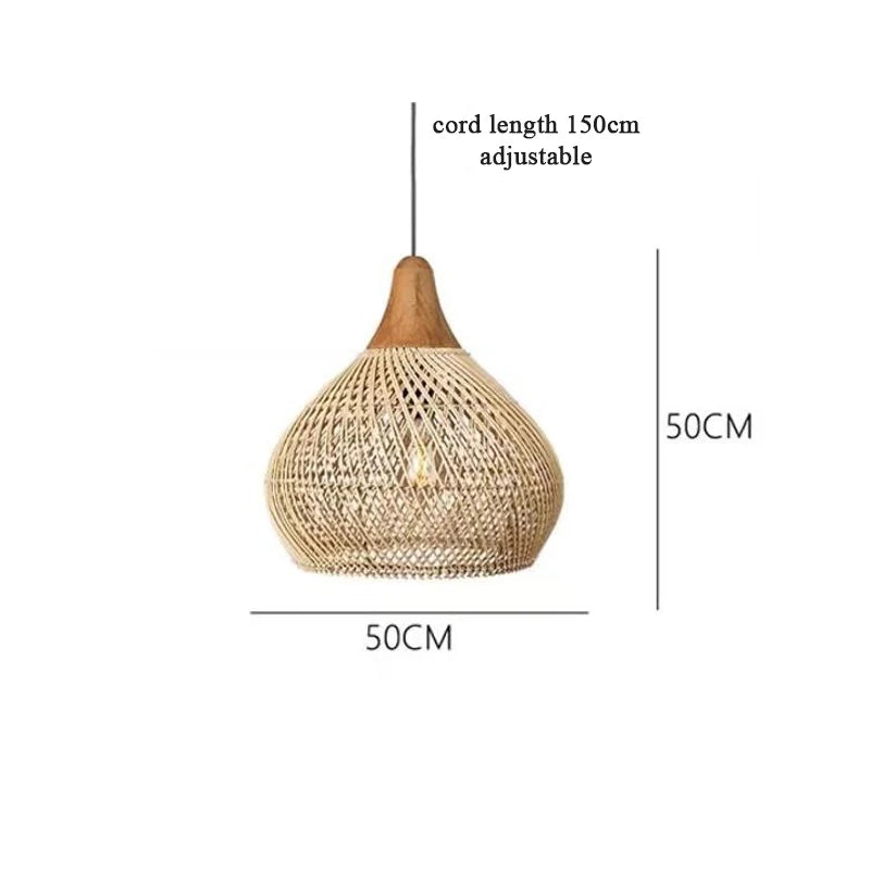 Suspension Rotin Tressé Oignon – Sault