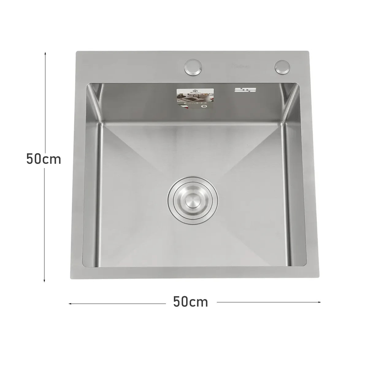 Évier inox 304 à encastrer 50 à 60 cm, détail 9 : accessoires, finition ou dimensions