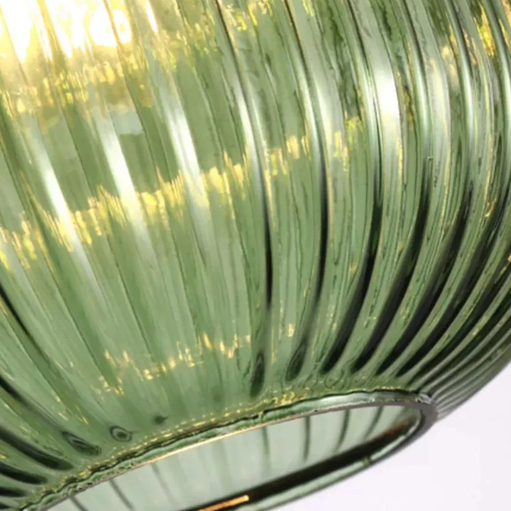 Suspension Verre Strié Vintage – Dieulefit