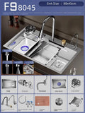 Évier cascade inox 304 nano, détail 7 : accessoires, finition ou dimensions