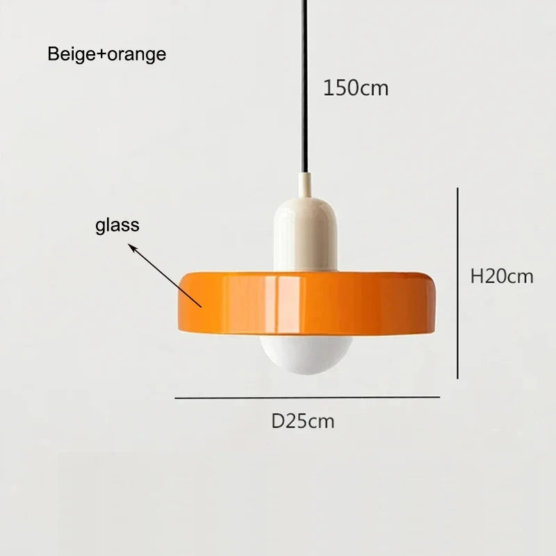 Suspension Bauhaus en Verre – Vallauris