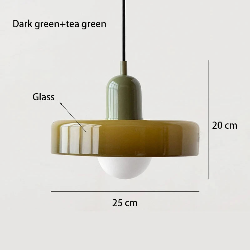 Suspension Bauhaus en Verre – Vallauris