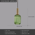Suspension Verre Strié Vintage – Dieulefit