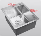 Évier inox 304 à encastrer 50 à 60 cm, détail 10 : accessoires, finition ou dimensions