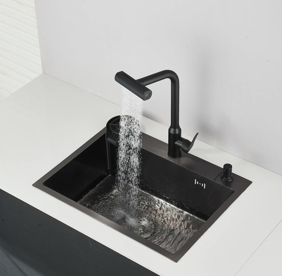 Évier inox 304 à encastrer 50 à 60 cm, détail 17 : accessoires, finition ou dimensions