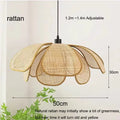 Suspension Fleur en Rotin – Grasse
