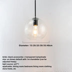 Suspension Boule en Verre Fumé – Sète