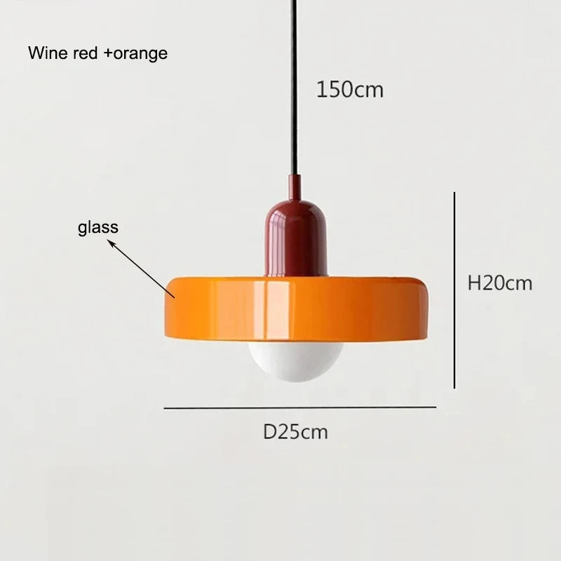 Suspension Bauhaus en Verre – Vallauris