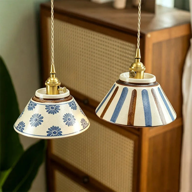 Suspension Porcelaine Peinte – Apt