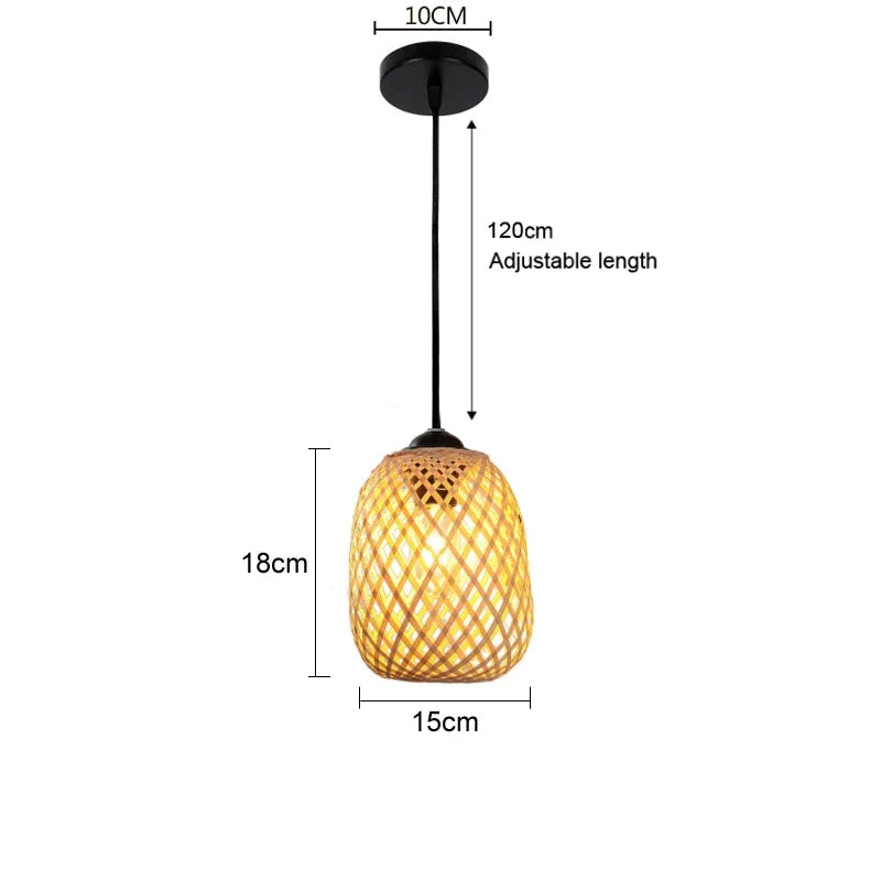 Suspension Colonne en Bambou – Annecy