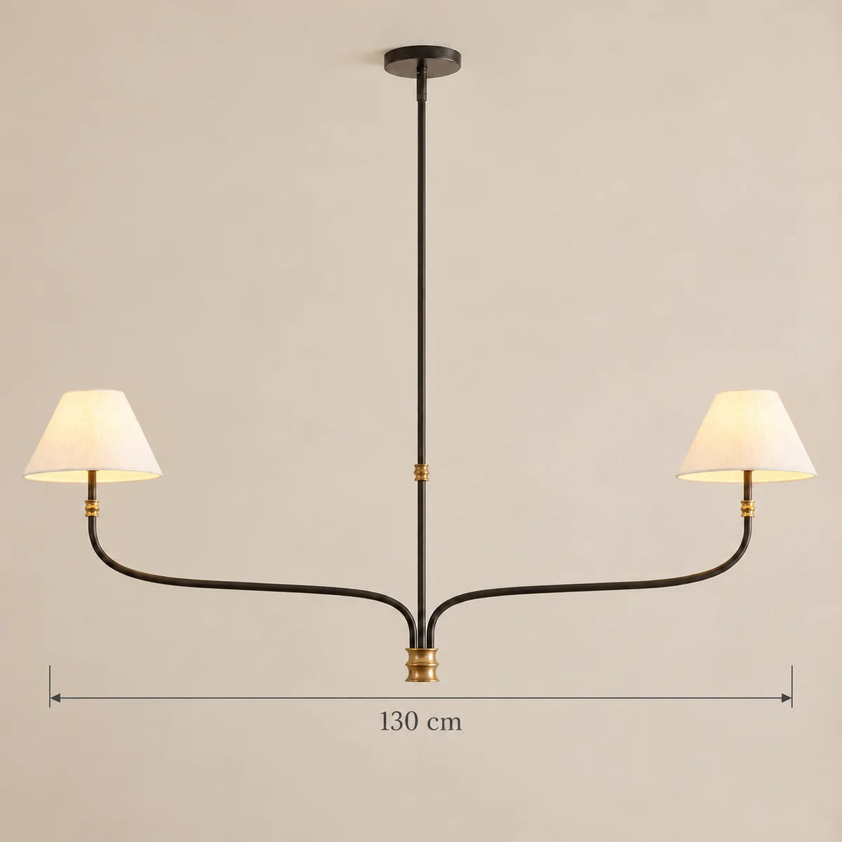 Dimensions de la suspension Vence : 130 cm