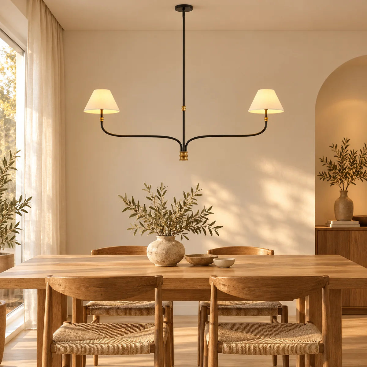 Suspension Vence au-dessus d'une table à manger