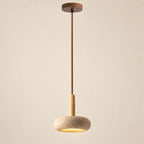 Suspension Bonnieux, disque travertin