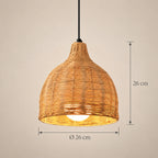 Dimensions de la suspension Anduze petite naturel : Ø 26 cm, 26 cm
