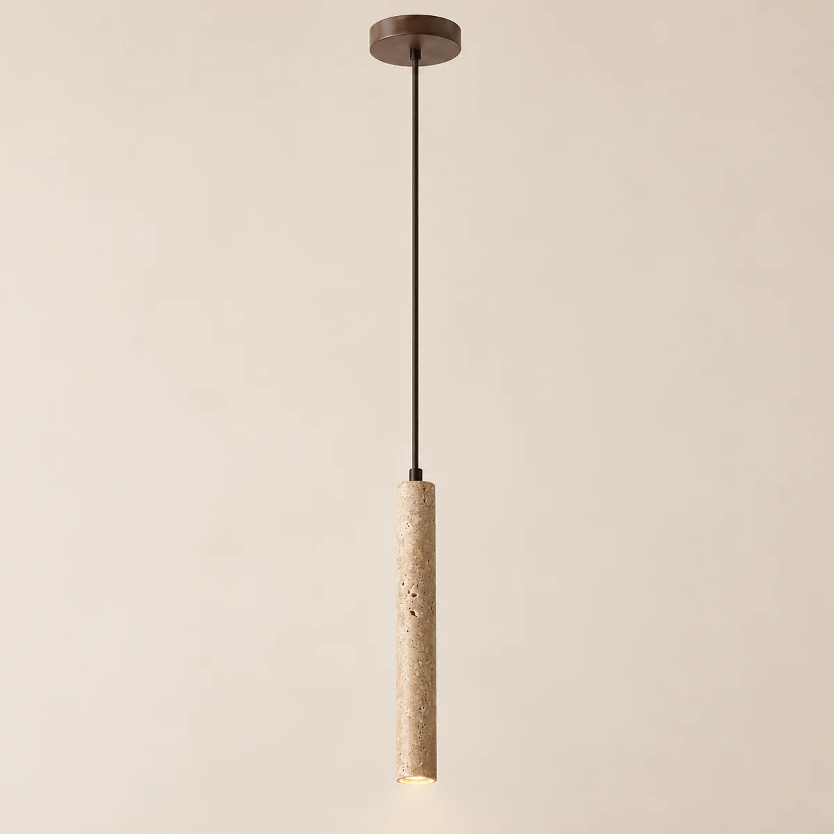 Suspension Lourmarin fine, tube travertin