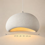 Dimensions de la suspension Gordes galet blanc : Ø 30 · 40 · 50 · 60 cm